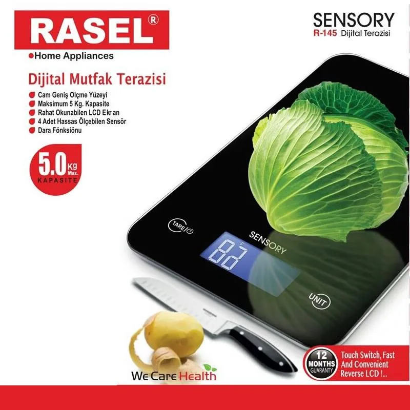 ترازوی آشپزخانه راسل مدل SWNSORY کد R-145 2 ترازوی آشپزخانه راسل مدل SWNSORY کد R-145
