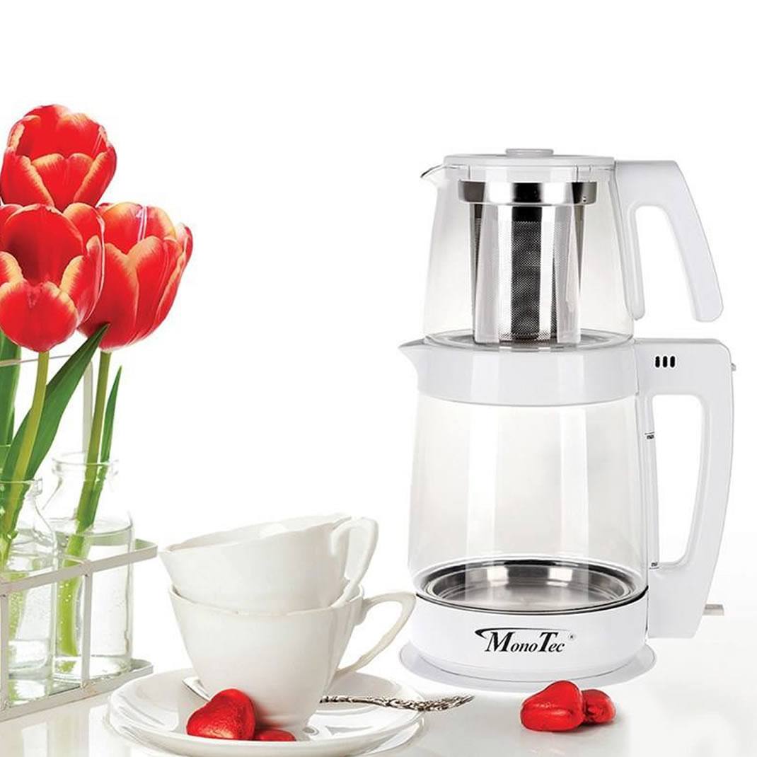 چای ساز مونوتک Monotec مدل MTM1650 سفید 4 چای ساز مونوتک Monotec مدل MTM1650 سفید