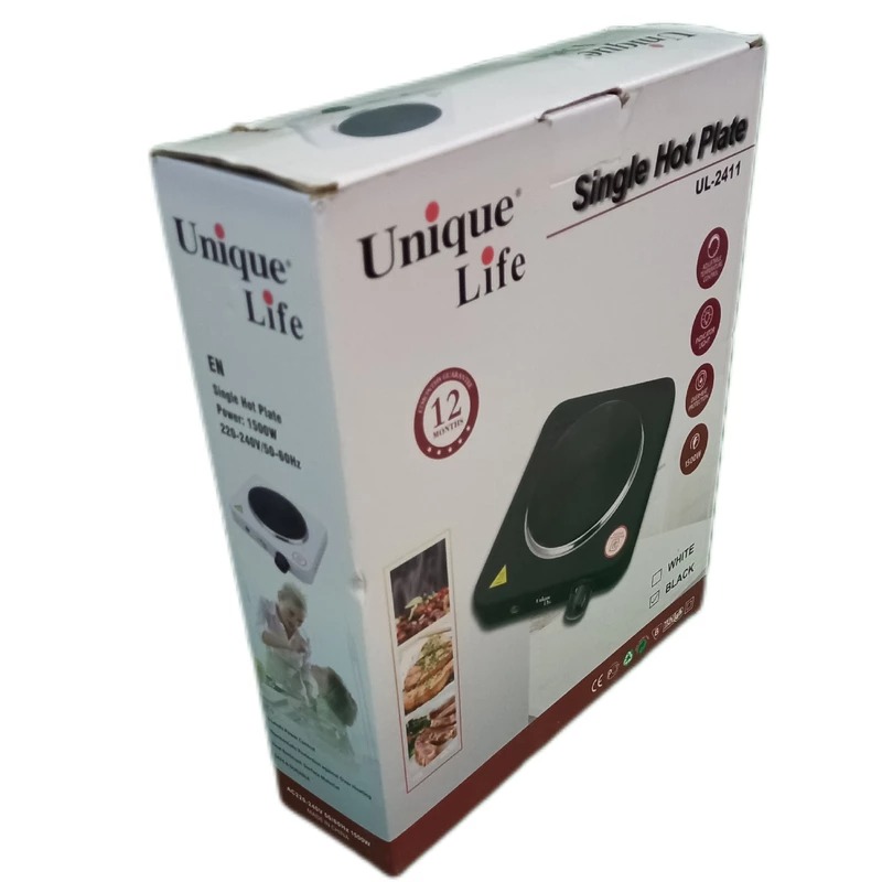 اجاق برقی یونیک لایف Unique Life مدل UL-2411 مشکی 2 اجاق برقی یونیک لایف Unique Life مدل UL-2411 مشکی