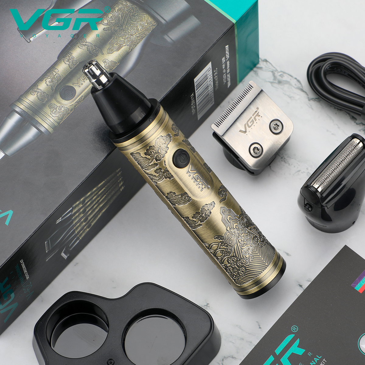 ماشین اصلاح 4 کاره وی جی آر VGR مدل V-621 2 ماشین اصلاح 4 کاره وی جی آر VGR مدل V-621