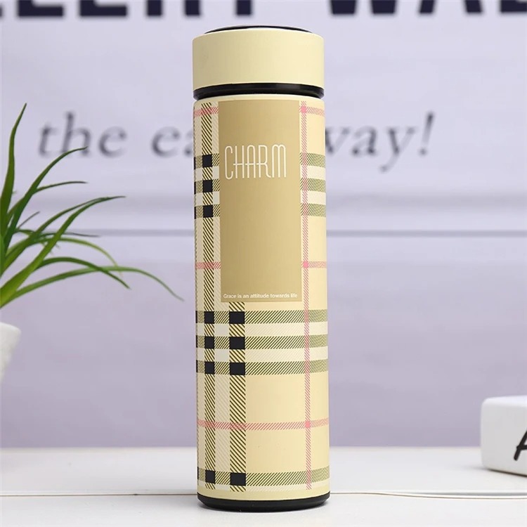 فلاسک هوشمند طرح بربری Burberry مدل Beige 3 فلاسک هوشمند طرح بربری Burberry مدل Beige