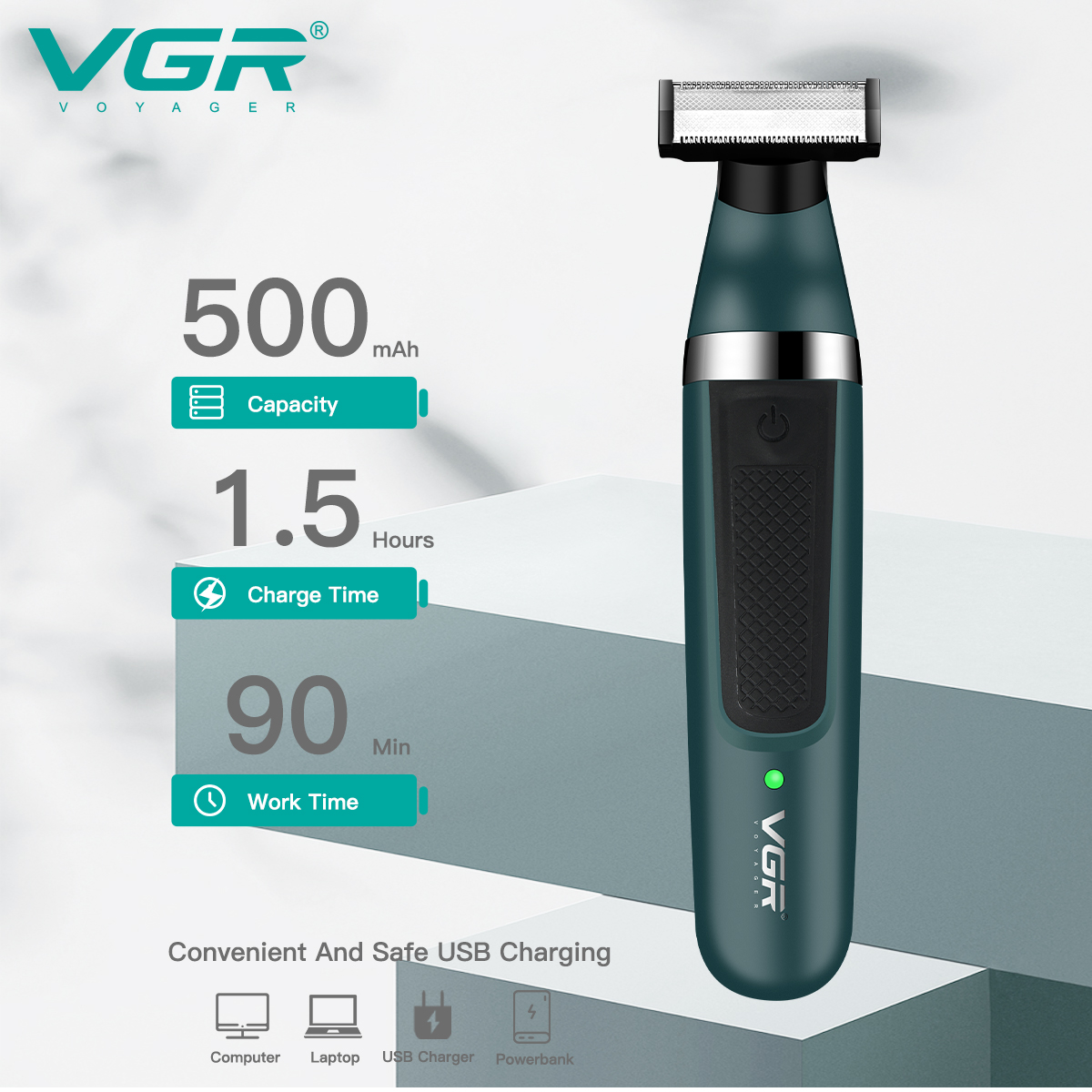 ماشین اصلاح وی جی آر VGR مدل V-393 4 ماشین اصلاح وی جی آر VGR مدل V-393