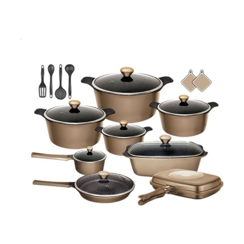 سرویس قابلمه گرانیت 22 پارچه کوریزن Coreizen مدل NS-731 1 سرویس قابلمه گرانیت 22 پارچه کوریزن Coreizen مدل NS-731