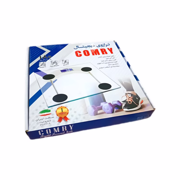 ترازو دیجیتال کمری Comry مدل Glass 3 ترازو دیجیتال کمری Comry مدل Glass