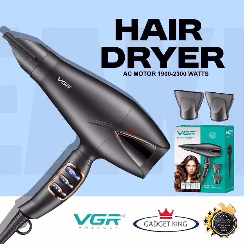 سشوار حرفه ای وی جی آر VGR مدل V-467 3 سشوار حرفه ای وی جی آر VGR مدل V-467