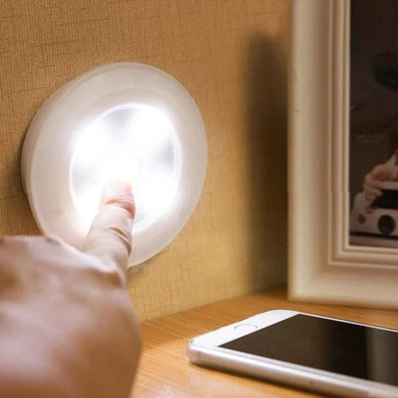 چراغ زیر کابینتی 3 عددی ریموت دار LED 6 چراغ زیر کابینتی 3 عددی ریموت دار LED