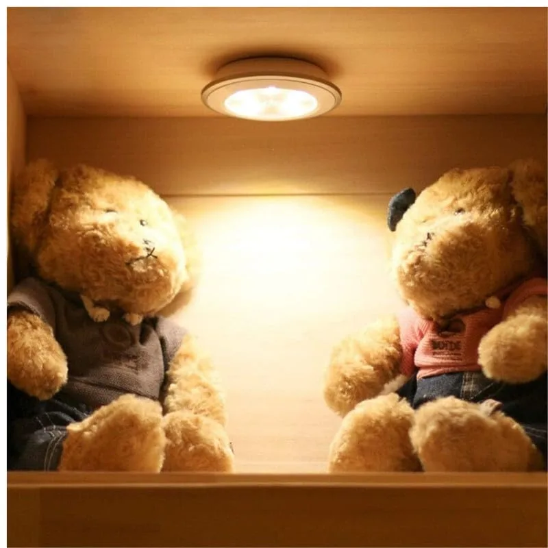 چراغ زیر کابینتی 3 عددی ریموت دار LED 5 چراغ زیر کابینتی 3 عددی ریموت دار LED