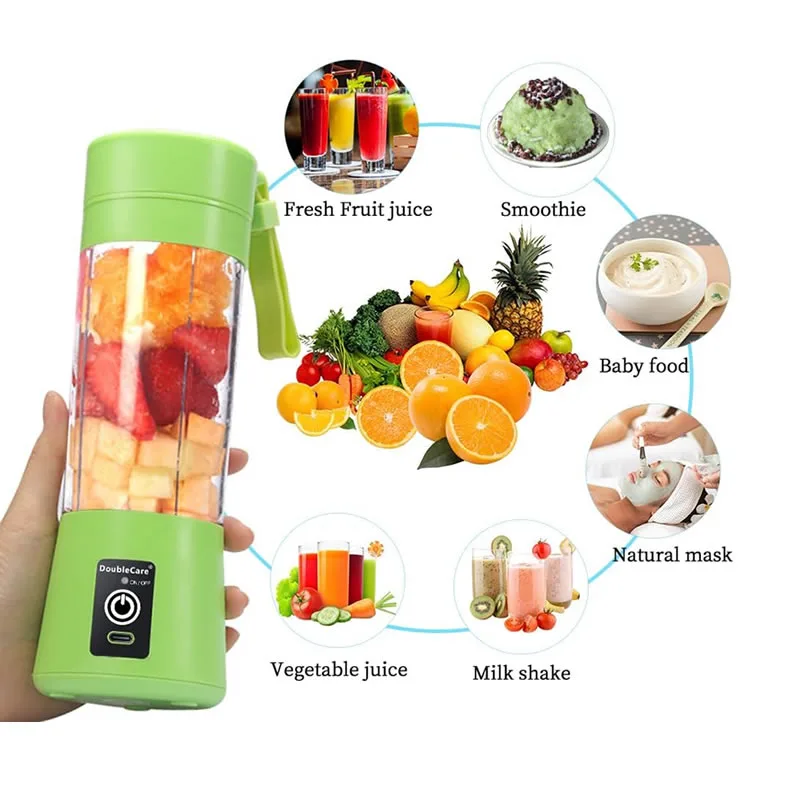شیکر شارژی و اسموتیساز Juice Blender مدل A-801 3 شیکر شارژی و اسموتیساز Juice Blender مدل A-801