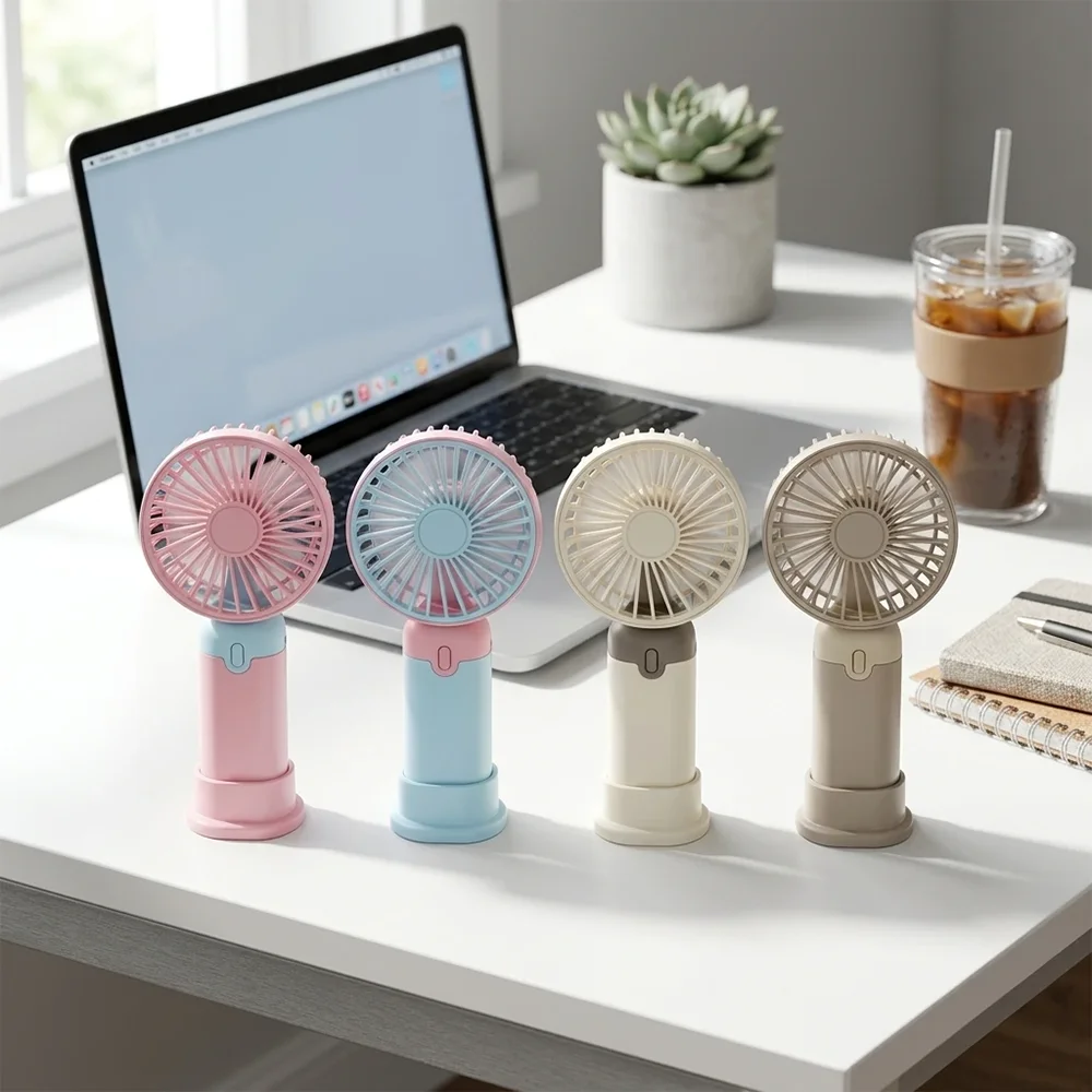 پنکه شارژی دستی Mini Fan مدل MJ122 6 پنکه شارژی دستی Mini Fan مدل MJ122