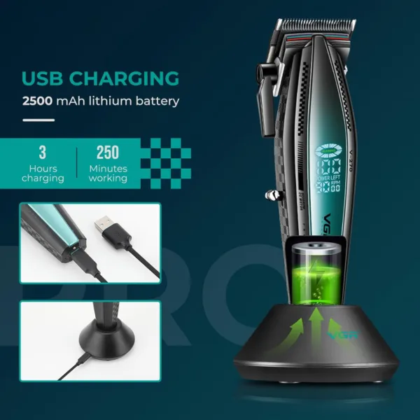 ماشین اصلاح موی سر و صورت وی جی آر مدل V-270 5 ماشین اصلاح موی سر و صورت وی جی آر مدل V-270