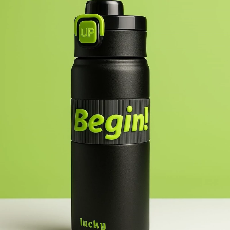 فلاسک داخل استیل Begin مدل LUCKY-مشکی 2 فلاسک داخل استیل Begin مدل LUCKY-مشکی