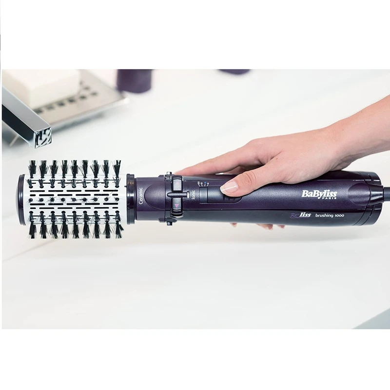سشوار برسدار چرخشی 1000 وات بابلیس Babyliss مدل 2736E، موتور AC 6 سشوار برسدار چرخشی 1000 وات بابلیس Babyliss مدل 2736E، موتور AC
