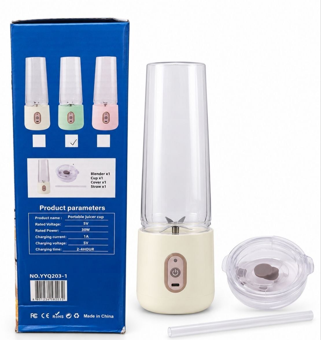 شیکر شارژی قابل حمل مدل Juice Cup YYQ203-1 6 شیکر شارژی قابل حمل مدل Juice Cup YYQ203-1
